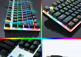 87/104 keys Anti-ghosting Backlit Gaming Keyboard - yourpcpartsstore