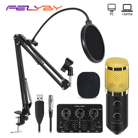 FELYBY Bm 900 USB Condenser Microphone - yourpcpartsstore