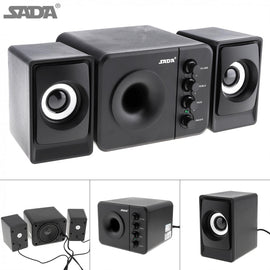 USB2.0 Subwoofer Speaker with 3.5mm Audio Plug - yourpcpartsstore