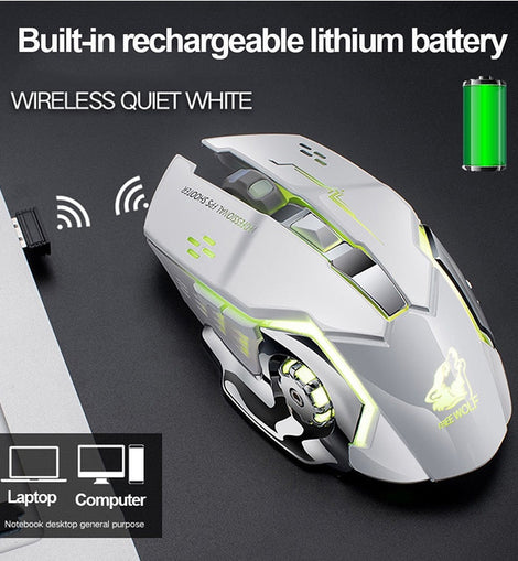 Rechargeable Wireless LED Mouse - yourpcpartsstore