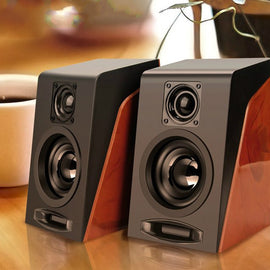 USB Wooden Speakers - yourpcpartsstore