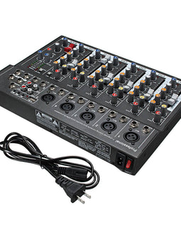 LEORY 48V Phantom Power Audio Mixer - yourpcpartsstore