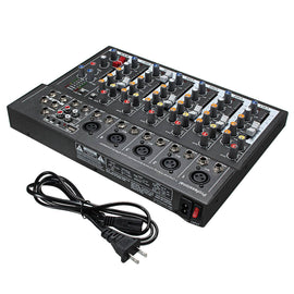 LEORY 48V Phantom Power Audio Mixer - yourpcpartsstore