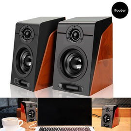 USB Wooden Speakers - yourpcpartsstore