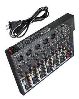 LEORY 48V Phantom Power Audio Mixer - yourpcpartsstore