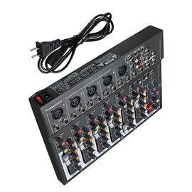 LEORY 48V Phantom Power Audio Mixer - yourpcpartsstore