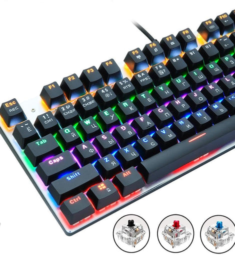 87/104 keys Anti-ghosting Backlit Gaming Keyboard - yourpcpartsstore