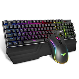 HAVIT Mechanical 104 Keys Blue Switch RGB /LED Keyboard - yourpcpartsstore